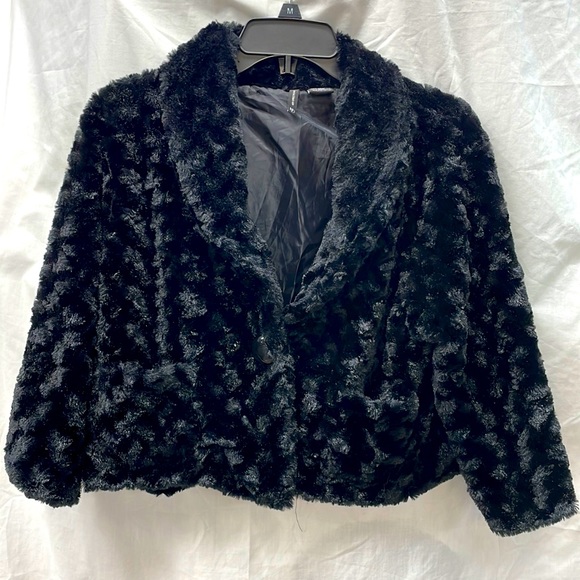 new directions Jackets & Blazers - New direction faux fur waist coat ladies sz xl